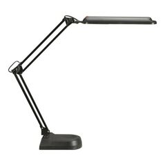 Schreibtischlampe Metall/Ku.schwarz H.max.450mm m.Standfuß m.LED, image 