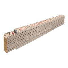 STABILA Holz-Gliedermaßstab Type 407 N, 2 m, naturfarben, metrische Skala, mit Winkelschema, PEFC-zertifiziert, image 
