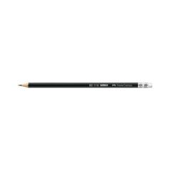 Faber-Castell Bleistift 111200 mit Gummitip HB sw, image 