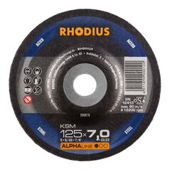 Rhodius Schruppscheibe KSM D.125x7,0mm gekr. 22,23mm, image 