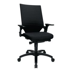 Topstar Bürodrehstuhl schwarz m. Autosynchrontechnik Sitz-H.420-550mm mit Armlehnen, image 