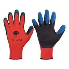 Handschuhe Tip Grip Gr.9 rot/schwarz/blau STRONGHAND, image 