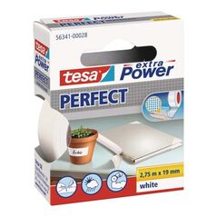 tesa® 56341 Gewebeband extra Power 2,75 m × 19 mm weiß, image 
