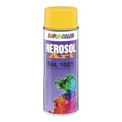 Buntlackspray AEROSOL Art rapsgelb glänzend RAL 1021 400 ml Spraydose, image 