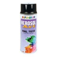 Buntlackspray AEROSOL Art grau glänzend RAL 7016 400 ml Spraydose, image 