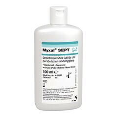 Handdesinfektionsgel MYXAL® SEPT GEL 100 ml parfüm-/farbstofffrei 100ml Flasche, image 