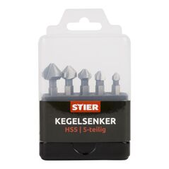 STIER Kegelsenker Set 5-teilig Bit-Schaft 1/4", image 