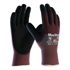 Handschuhe MaxiDry® 56-425 Gr.8 lila/schwarz Nyl.EN 388 PSA II ATG, image 