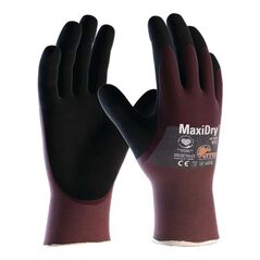 Handschuhe MaxiDry® 56-425 Gr.9 lila/schwarz Nyl.EN 388 PSA II ATG, image 