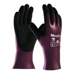 Handschuhe MaxiDry® 56-426 Gr.8 lila/schwarz Nyl.m.Nitril/Nitril, image 