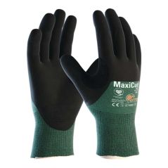 Schnittschutzhandschuhe MaxiCut®Oil™ 44-305 Gr.9 grün/schwarz EN 388 PSA II, image 