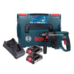 Bosch GBH 18V-21 Professional Akku Bohrhammer 18 V 2,0 J Brushless + 2x Akku 2,0 Ah + Ladegerät + L-BOXX, image 