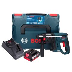 Bosch GBH 18V-21 Professional Akku Bohrhammer 18 V 2,0 J Brushless + 1x Akku 5,0 Ah + Ladegerät + L-BOXX, image 