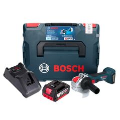 Bosch GWX 18V-7 Professional Akku Winkelschleifer 18 V 125 mm Brushless X-LOCK + 1x Akku 5,0 Ah + Ladegerät + L-Boxx, image 