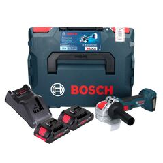Bosch GWX 18V-7 Professional Akku Winkelschleifer 18 V 125 mm Brushless X-LOCK + 2x ProCORE Akku 4,0 Ah + Ladegerät + L-Boxx, image 