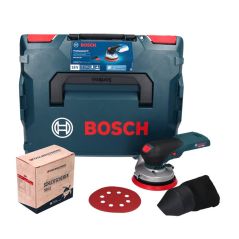 Bosch GEX 18V-125 Professional Akku Exzenterschleifer 18 V 125 mm Brushless + 1x Toolbrothers TURTLE Schleifset + L-BOXX - ohne Akku, ohne Ladegerät, image 