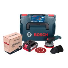 Bosch GEX 18V-125 Professional Akku Exzenterschleifer 18 V 125 mm Brushless + 1x Akku 5,0 Ah + 1x Toolbrothers TURTLE Schleifset + L-BOXX - ohne Ladegerät, image 