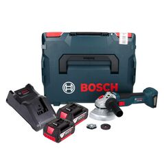 Bosch GWS 18V-10 Professional Akku Winkelschleifer 18 V 125 mm Brushless + 2x Akku 5,0 Ah + Ladegerät + L-Boxx, image 