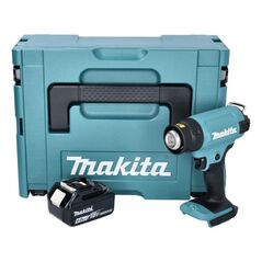 Makita DHG180G1J Akku-Heißluftgebläse 18V 0,2m³/min + 1x Akku 6,0Ah + Koffer - ohne Ladegerät, image 