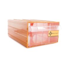 FORTE Tools K-55 Aufbewahrungsbox in 21.2x30.2x12.6 cm, Schubladenbox, Transparent, Kunststoff, mit 2 Schubladen, mit Schienensystem kombinierbar ( 000051144839 ), image 