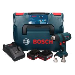 Bosch GHG 18V-50 Professional Akku-Heissluftgebläse 18V 0,175m³/min + 2x Akku 5,0Ah + Ladegerät + Koffer, image 