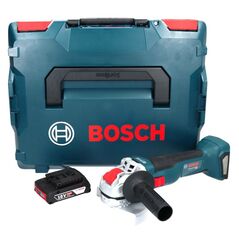 Bosch GWX 18V-10 Professional Akku-Winkelschleifer 18V Brushless 125mm X-LOCK + 1x Akku 2,0Ah + Koffer - ohne Ladegerät, image 