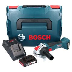 Bosch GWX 18V-10 Professional Akku Winkelschleifer 18 V 125 mm X-LOCK Brushless + 1x Akku 2,0 Ah + Ladegerät + L-Boxx, image 