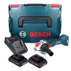 Bosch GWX 18V-10 Professional Akku Winkelschleifer 18 V 125 mm  X-LOCK Brushless + 2x ProCORE Akku 4,0 Ah + Ladegerät + L-Boxx, image 