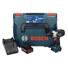 Bosch GSR 18V-150 C Professional Akku Bohrschrauber 18 V 150 Nm Biturbo Brushless + 1x Akku 5,0 Ah + Ladegerät + L-Boxx, image 