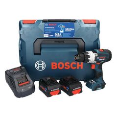 Bosch GSB 18V-150 C Professional Akku Schlagbohrschrauber 18 V 150 Nm Biturbo Brushless ( 06019J5105 ) + 2x ProCORE Akku 8,0 Ah + Ladegerät + L-Boxx, image 