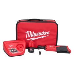 Milwaukee M12 IR-201B Akku Ratsche 12 V 47 Nm 3/8" + 1x Akku 2,0 Ah + Ladegerät + Tasche ( 4933441720 ), image 