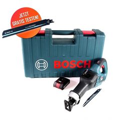 Gratis Bosch Carbide Säbelsägeblatt Bosch GSA 18V-32 Akku Reciprosäge 18 V Säbelsäge Brushless + 1x 2,0 Ah Akku + Koffer - ohne Ladegerät, image 