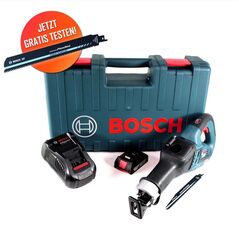 Gratis Bosch Carbide Säbelsägeblatt mit Bosch GSA 18V-32 Akku Reciprosäge 18 V Säbelsäge Brushless + 1x 2,0 Ah Akku + Ladegerät + Koffer, image 