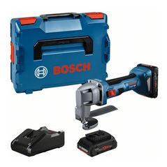 Bosch GSC 18V-16 E PROFESSIONAL Akku-Blechschere 18V Brushless + 2x Akku 4,0Ah + Ladegerät + Koffer, image 
