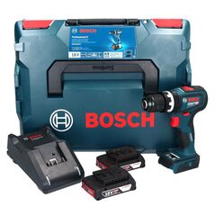 Bosch GSB 18V-90 C Professional Akku Schlagbohrschrauber 18 V 64 Nm Brushless + 2x Akku 2,0 Ah + Ladegerät + L-Boxx, image 
