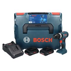 Bosch GSB 18V-45 Akku Schlagbohrschrauber 18 V 45 Nm Brushless + 2x ProCORE Akku 4,0 Ah + Ladegerät + L-Boxx, image 