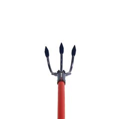 HAUSHALT Grubber SG003 H, Metalllegierter Arbeitsteil mit 3 Spikes, Fiberglasstiel mit gummierten Griff, Rot ( 000051310967 ), image 