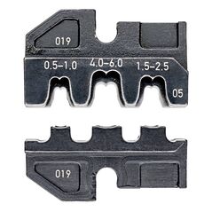 KNIPEX 97 49 05 Crimpeinsatz für unisolierte, offene Steckverbinder 4,8 + 6,3 mm, image 