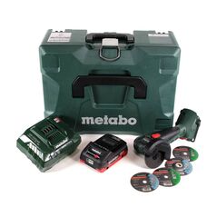 Metabo CC 18 LTX Akku Winkelschleifer 18 V 76 mm Brushless + 1x Akku 4,0Ah + Ladegerät + MetaLoc, image 