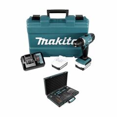 Makita DF347DWE Akku-Bohrschrauber 14,4V 1/2" 30Nm + 2x Akku 1,5Ah + Ladegerät + Koffer + P-90261 Pro XL, image 