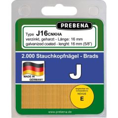 Prebena J16CNKHA-B Stauchkopfnägel (Brads) im Blister verzinkt geharzt ( J16CNKHA-B ), image 