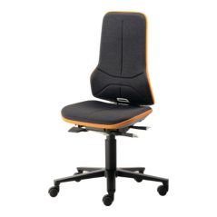 bimos Arbeitsdrehstuhl Neon m.Rollen orange Sitz-H450-620mm Permanentkontakt, image 