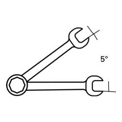 Maulringratschenschlüssel 17F SW 10mm L.158mm STAHLWILLE, image 