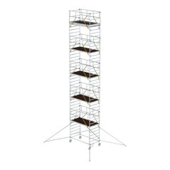 Munk Rollgerüst SG 1,35 x 2,45 m mit Ausleger & Doppel-Plattform Plattformhöhe 11,47 m, image 