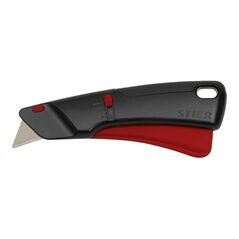 STIER Sicherheits-Cuttermesser Premium mit 10 Ersatz-Klingen, automatischem Klingeneinzug, image 