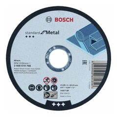 Bosch Trennscheibe gerade, Standard for Metal Straight 125 mm, 22.23 mm, image 