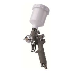 Aerotec Farbspritzpistole Druckluft Mini HVLP Düse 0,8+0,5mm/Kunststoff-Fließbecher, image 