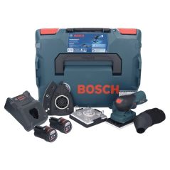 Bosch GSS 12V-13 Professional Akku Schwingschleifer 12 V + 2x Akku 2,0 Ah + Ladegerät + L-BOXX, image 