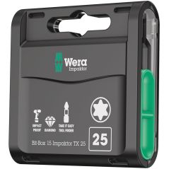 Wera Bit-Box 15 Impaktor TX TX 25 x 25 mm 15-teilig (05057775001), image 