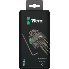 Wera 967/9 TX 1 SB TORX® Winkelschlüsselsatz BlackLaser 9-teilig (05073598001), image 